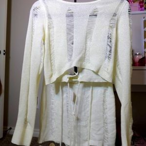 “Needing You” Distressed Skirt Set from Fashion Nova